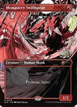 MTG Monastery Swiftspear 2038 Secret Lair NM - Image 1