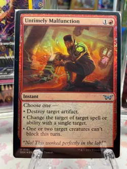 Untimely Malfunction Duskmourn: House of Horror Foil NM - Image 1