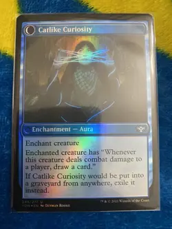 Mischievous Catgeist/Catlike Curiosity Innistrad: Crimson Vow Foil - Image 1