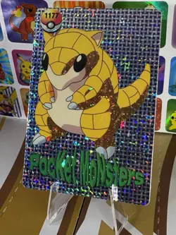 Pokemon Sticker Rare Vintage Vending Machine Holo prism Nintendo 1998 Bandai - Image 3