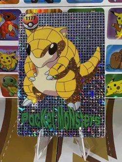 Pokemon Sticker Rare Vintage Vending Machine Holo prism Nintendo 1998 Bandai - Image 4