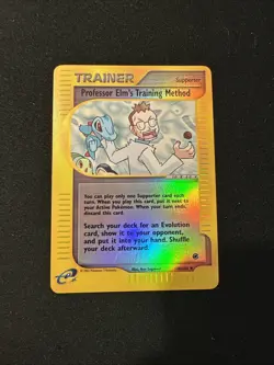 Pokemon Professor Elm's Training Method Reverse Holo 148/165 Expedition NM-Mint - Image 1