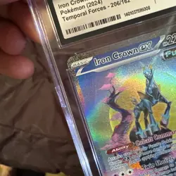 Pokemon TCG Iron Crown EX 206/162 Special Illustration - Temporal Forces CGC 10 - Image 4