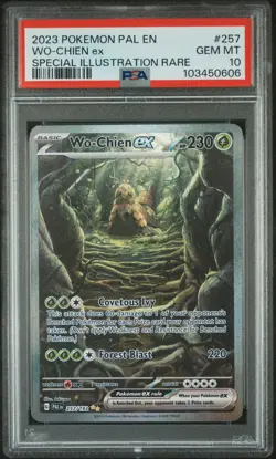 2023 POKEMON PAL EN-PALDEA EVOLVED SPECIAL ILLUSTRATION RARE WO-CHIEN EX PSA 10 - Image 1