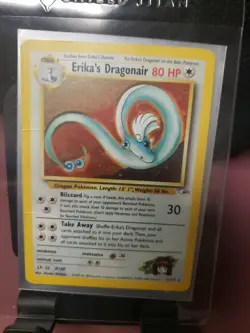 2000 Erika’s Dragonair 4/132 Gym Heroes Holo Rare PSA 9 Mint Pokemon TCG - Image 1