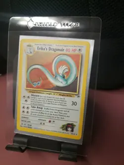 2000 Erika’s Dragonair 4/132 Gym Heroes Holo Rare PSA 9 Mint Pokemon TCG - Image 2
