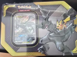 Pokemon TEAM UP Pikachu & Zekrom GX Tin NEW Factory Sealed Pokemon TCG - Image 1