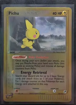 Pokemon TCG Pichu 20/100 EX Sandstorm Reverse Holo LP *RARE* - Image 1