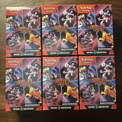 Lot of 6! Pokemon Scarlet & Violet Destined Rivals Booster Bundle Box NEW Sealed - Image 1