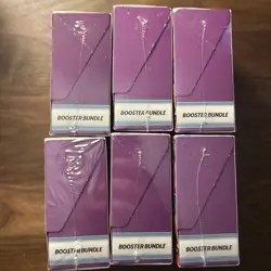 Lot of 6! Pokemon Scarlet & Violet Destined Rivals Booster Bundle Box NEW Sealed - Image 2