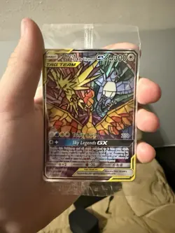 Pokemon TCG Moltres Zapdos Articuno GX SM210 Hidden Fates Promo SEALED - Image 1
