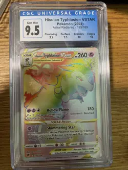 2022 Pokemon Hisuian Typhlosion VSTAR #193 Astral Radiance CGC 9.5 - Image 1