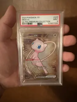 Pokemon 2023 151 Ultra Premium Collection #205 Mew EX PSA 9 Mint - Image 1