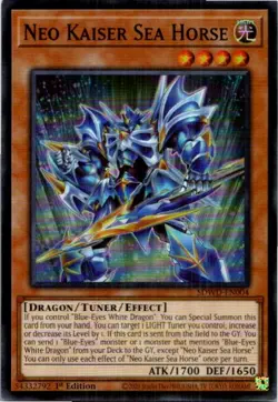 Neo Kaiser Sea Horse #SDWD-EN004 Yugioh Near Mint or Better - Image 1