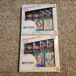 One Piece Trading Card Game: Illustration Boxes Volume 1 & 2 Set Factory Sealed - Image 1