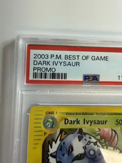 2003 Pokemon Dark Ivysaur Promo Best of Game Trading Card Game TCG PSA 8.5 - Image 2