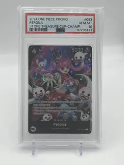 Perona Store Treasure Cup 2024 OP06-093 One Piece Promotion Cards Foil PSA 10 - Image 1