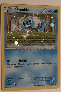 Official Pokemon XY Promos #XY138 Froakie Holo Rare Trading Card - Image 1