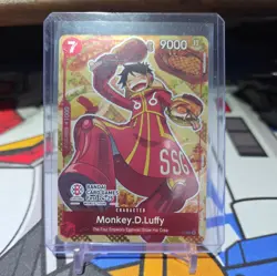 One Piece TCG Monkey D Luffy Bandai Card Games Fest 24-25 P-080 Promo English - Image 1