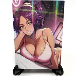 Bleach Yoruichi Shihouin Sexy Hot Anime Waifu Girl Lewd Goddess Story Art Card - Image 1