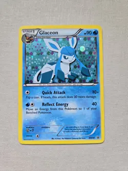 Pokemon TCG Glaceon BW90 Holo Promo Card Black White 2011 - Image 1
