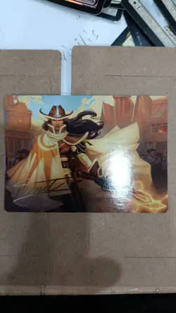 Omenport Vigilante Art Card (Gold-Stamped Signature) [Outlaws of Thunder Junctio - Image 1