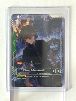 GD01-090 Duo Maxwell R+ Gundam Card Game TCG Alternative Art - Image 1