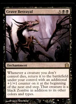 MTG Grave Betrayal LP Light Play Return to Ravnica [4000] - Image 1