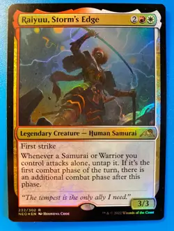MTG 1x FOIL Raiyuu, Storm's Edge # 232 Kamgiawa: Neon Dynasty Magic the x1 NM - Image 1