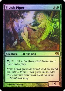 9th Edition MTG FOIL Elvish Piper Magic - Image 1