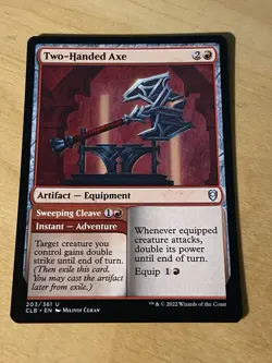 Two-Handed Axe MTG Commander Legends: Battle For Baldur’s Gate NM English - Image 1