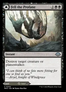 Fell the Profane Modern Horizons 3 Regular Near Mint MTG Magic - Image 1