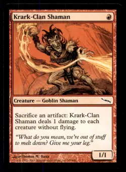 MTG Krark-Clan Shaman LP Light Play Mirrodin [3125] - Image 1
