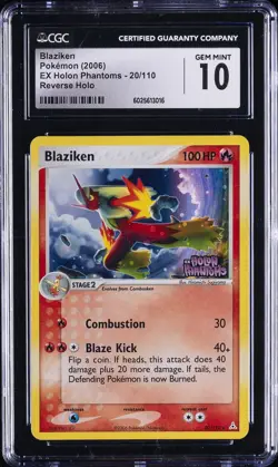 2006 POKEMON EX HOLON PHANTOMS - REVERSE HOLO #20/110 BLAZIKEN CGC 10 GEM MINT - Image 1