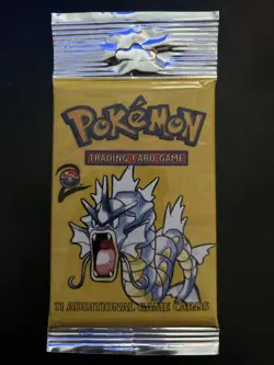 Pokemon Booster Pack Base Set 2 Sealed Pack Gyarados Artwork - Image 1