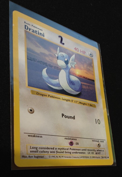 Pokemon TCG Dratini 26/102 Base Set Shadowless MP - Image 3