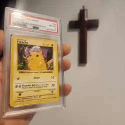 1999 Pokemon Pikachu Shadowless Yellow Cheek Base Set PSA 8 NM-MT - Image 3