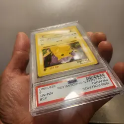 1999 Pokemon Pikachu Shadowless Yellow Cheek Base Set PSA 8 NM-MT - Image 5