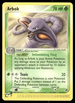 Pokemon Tcg Arbok #29 Pokemon Sandstorm LP - Image 1