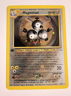 👀 VIDEO Magneton Neo Revelation 1st Edition Rare 10/64 Holo Pokemon TCG - Image 1