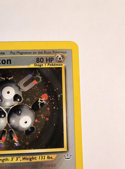 👀 VIDEO Magneton Neo Revelation 1st Edition Rare 10/64 Holo Pokemon TCG - Image 4