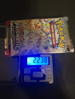 Pokemon TCG S&V Prismatic Evolutions Booster Pack New *SEALED* Heavy 22.38 Grams - Image 1