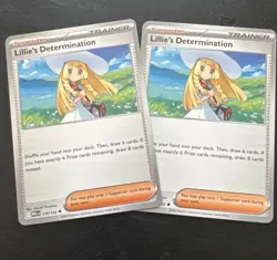 Lillie's Determination 119/132 - Pokemon TCG Playset x2 - Mega Evolution Trainer - Image 1