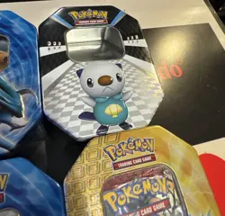 NO PACKS OR CARDS Lot Of 7 Empty Pokemon Trading Card Tins - Image 5