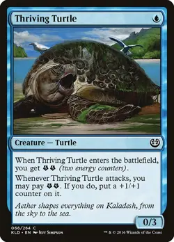 Foil Thriving Turtle - Kaladesh | MTG Card - Image 1