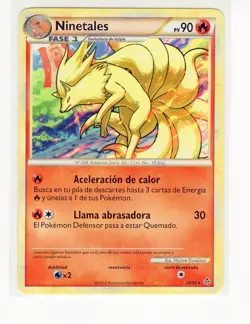 ~ESP~ SPANISH Ninetales 20/95 HGSS Unleashed NON-HOLO Pokemon Card (LB3) - Image 1
