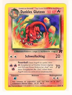 ~DE~ GERMAN Dunkles Glutexo Dark Charmeleon Team Rocket 32/82 Pokemon Card (C1) - Image 1