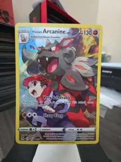 Hisuian Arcanine TG08/TG30 Lost Origin Full Art Ultra Rare Holo Pokemon Card NM - Image 1