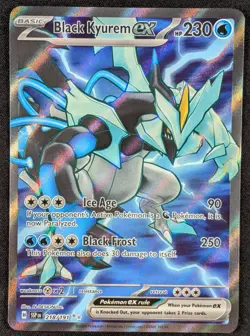 Black Kyurem EX Surging Sparks Full Art Ultra Rare Pokemon Card 218/191 (NM) - Image 1