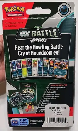 1 TCG Pokemon Ex Battle Deck HOUNDOOM EX 60 CARD DECK SEALED - Image 2